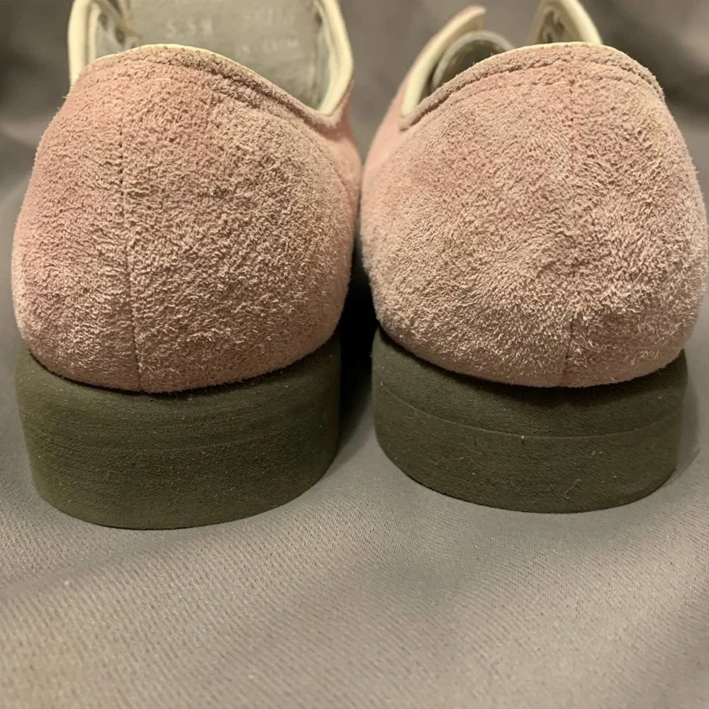 Hush Puppies Oxfords Womens 5.5M Pink Excellent Suede Two‎ Tone Lace Up 56173